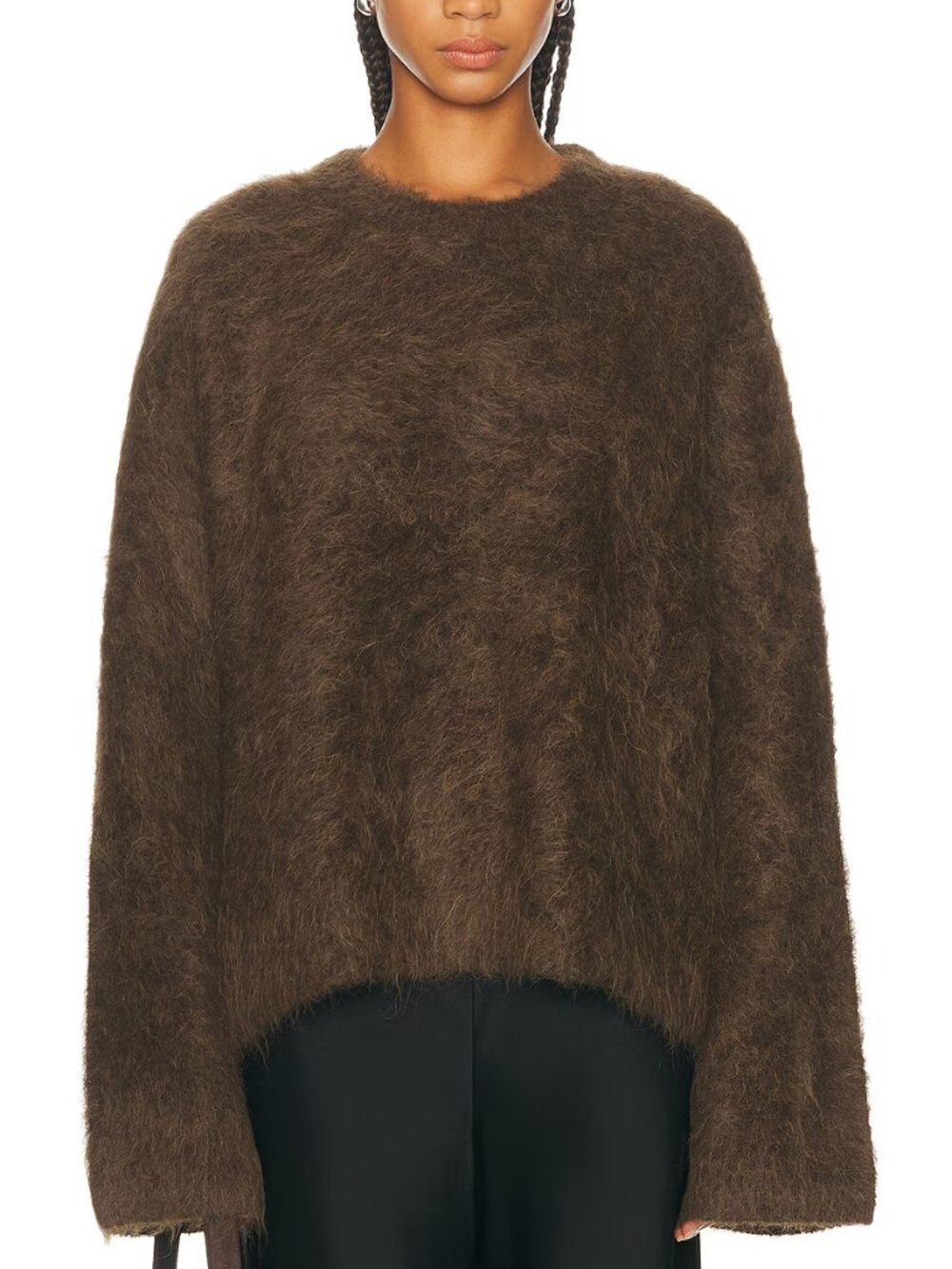 TOTEME Boxy Alpaca Knit Sweater